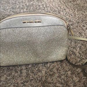 Gold sparkle Michael Kors crossbody